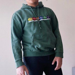 SOLD!!! Forest Green Stussy Billiards Hoodie